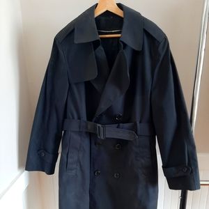 Men's Black All Weather Trench Coat